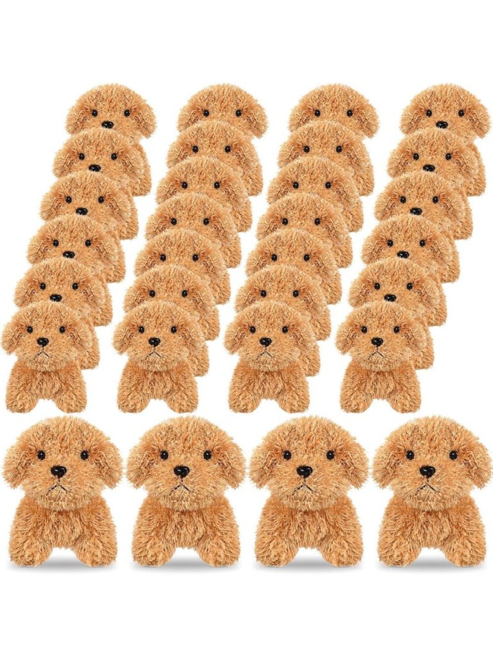 30 Pcs Mini Plush Puppy Dogs - Soft Fluffy Stuffed Animals for Kids & Gifts